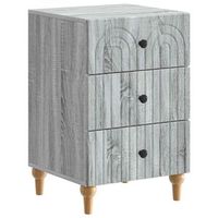 armario de noche con cajon gris sonoma 43x 41 x 665 cm vidaxl
