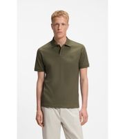 boss para hombre 50507803 polo slim fit de algodon elastico con aplique de logo verde l casual manga corta