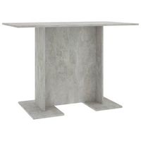 mesa de comedor  mesa de cena de madera gris hormigon 110x60x75 cm