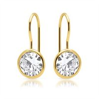 pendientes de plata 925 chapados en oro juego de piedras