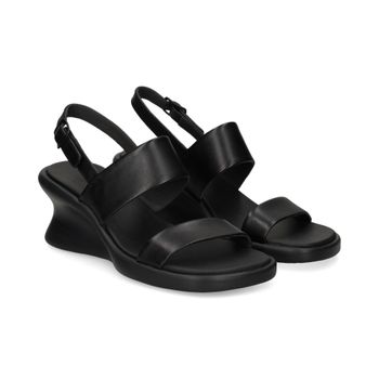 Camper Sandalias Cuña Mujer - Negro Talla 39