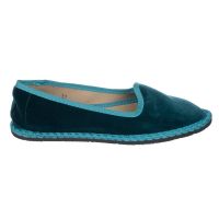 slipper terciopelo azul