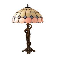 sobremesa base  figura  pantalla tiffany d 30cm serie pink
