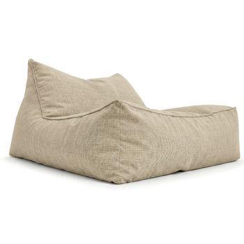 Aiire Puff Exterior Jardín En Olefina - Sofa Puf Con Relleno Incluido Xxl De Diseño Para Terraza, Jardín O Piscina - Bean Bag Chair Salon O Decoracion Habitacion Juvenil Gris [100x100x92]