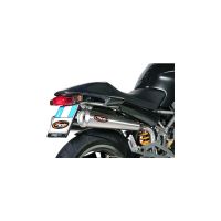 silenciador de escape ducati monster -06 marving racing acero alto par