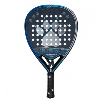 Pala de Pádel Kelme Panther - Equilibrio perfecto entre potencia y control - 3 capas de fibra de vidrio  - Núcleo Black Extra Soft - Versatilidad en el juego