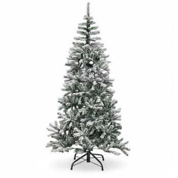 Árbol De Navidad Nevado 180cm Artificial De Lujo Ramas Frondosas De Pvc Efecto Nieve Premium