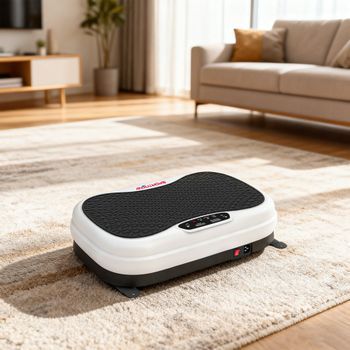 Plataforma Vibratoria Sportnow Acero Abs, 52x34x14 Cm, Negro Y Blanco