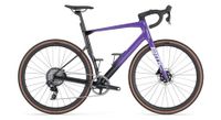 bmc roadmachine 01 x una bicicleta de carretera sram force xplr etap axs 12s 700 mm morado negro