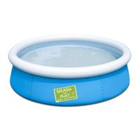 piscina infantil economica bestway redonda con aro superior hinchable sin depuradora para ninos de 152cm de diametro y 38cm de altura