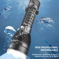linterna de buceo impermeable luz superbrillante equipo de iluminacion profesional para buceo buceo nocturno uso anfibio de largo alcance