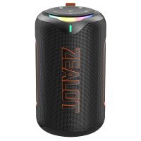altavoz bluetooth zealotmp1 altavoz bluetooth 53 con potencia de salida de 60w sonido estereo ipx6 resistente al agua tarjeta micro sd luz rgb