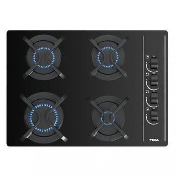 Teka GBC 64003 KBA Placa de Gas Butano 4 Zonas Cristal Negro