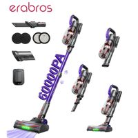 aspiradora inalambrica erabros ev3 500w 60kpa de potencia de succion 60 minutos de autonomia aspiradora inalambrica inteligente para el hogar de mano y autoportante
