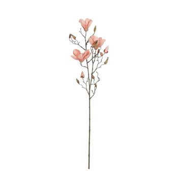 Flor artificial magnolia melocotón  h7xb19xl88cm