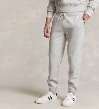 Polo Ralph Lauren para hombre. 710793939002 Pantalón de chándal de felpa RL gris (S), Casual, Algodón