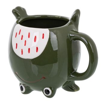 Taza de desayuno verde 13x9,5x10h cm