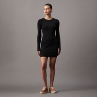 calvin klein jeans vestido corto de canale negro j20j225112-beh