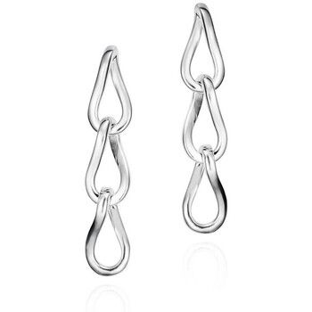 Jorge Revilla Pendientes Pendientes largos de gota de plata de ley 925 para mujer