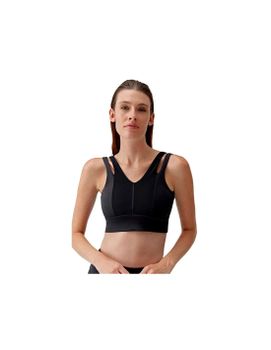Top de Yoga Born Living Yoga Reka Negro Mujer