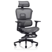 silla ergonomica valk myla malla grisnegra respaldo ajustable reposabrazos 4d