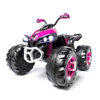 Quad Eléctrico Infantil 12v Rosa - Moto Eléctrica Infantil De Batería Para Niños