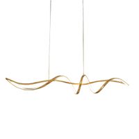 lampara de techo aluminio y silicona  120 cm