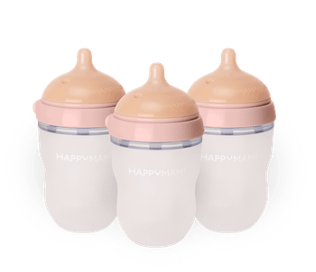 Oferta 3 biberones Rosa Pastel