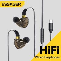 essager-auriculares intrauditivos con cable de 35mm cascos con microfono para xiaomi redmi samsung ordenador pc tabletas telefono inteligente