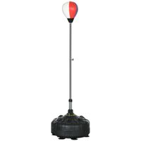 sportnow pelota de boxeo de suelo con base rellenable y ventosas altura ajustable de 147-165 cm negro