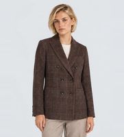 circolo 1901 para mujer fd4168 americana double breasted marron 38 casual lana clasico