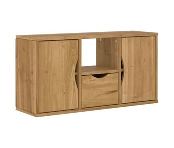 Mueble para tv con cajón odda 79x24x40 cm madera pino maciza