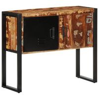mueble consola madera maciza reciclada multicolor 90x35x75 cm vidaxl