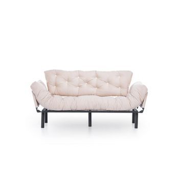 Sofá Cama 3 Plazas Nitta Triple Crema