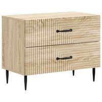 armario de noche con cajon roble sonoma 62 x 345 x 475 cm vidaxl