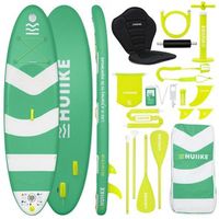 tabla paddle surf hinchable con accesorios huiike  sup con remo doble uso asiento kayak verde 10
