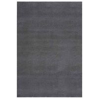 alfombra de pelo largo color antracita 240 x 340 cm poliester vidaxl