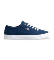 gant para mujer 872538309 zapatillas pillox de sarga de algodon marino 36 tela plano cordones casual