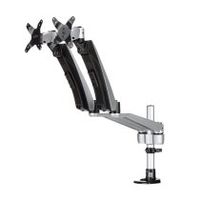 startechcom soporte para dos monitores con brazos maviles para panatallas hasta 30 9kg - apilable