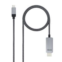 nanocable cable conversor usb tipo-c a hdmi machomacho 3m negro