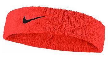 Bandeau eponge nike swoosh headband rouge unisex