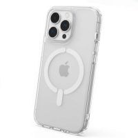 funda transparente antiyellow compatible con magsafe para iphone 14 pro