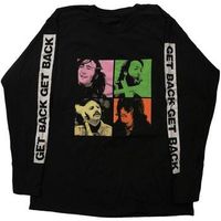the beatles camiseta manga larga get back studio shots para mujer