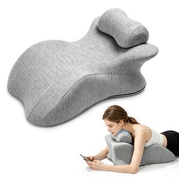 Almohada Ergonómica Para Dormir, Ideal Para El Uso Multifuncional Del Teléfono Móvil Y La Lectura En La Cama.