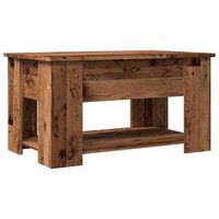 mesa de centro madera de ingenieria madera antigua 79x49x41 cm vidaxl