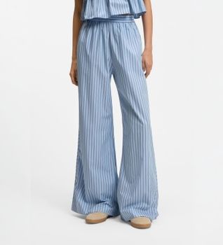BOSS para mujer. 50559237 Pantalón Tiplyn de rayas azul (34), Casual, Viscosa