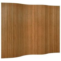 biombo divisor de bambu marron ancho 250 cm alto 165 cm vidaxl