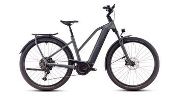 Cube katmandu hibrida pro 800 trapecio bicicleta electrica hibrida shimano cues 11s 800 wh 700 mm losa gris 2025