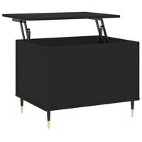 mesa de centro madera contrachapada negro 60x445x45 cm vidaxl