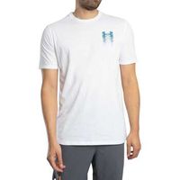 under armour camiseta camiseta holgada con grafico en la espalda y logotipo borroso para hombre